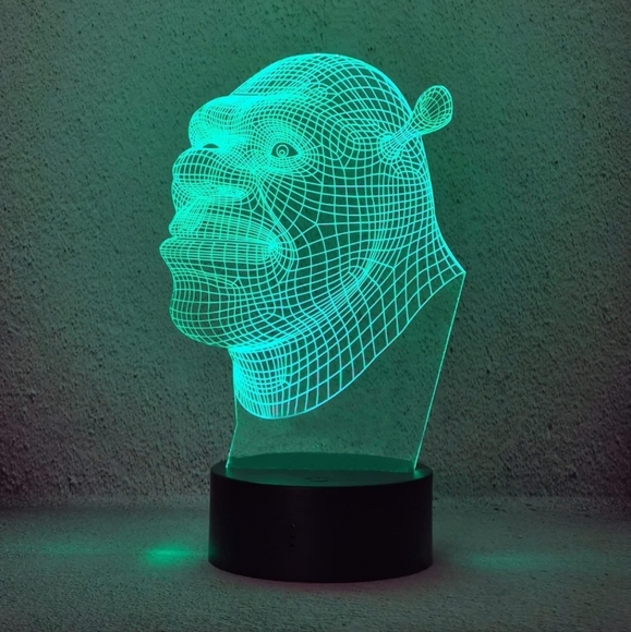 Shrek 3D LED Visual Night Light - Picture 2 of 9